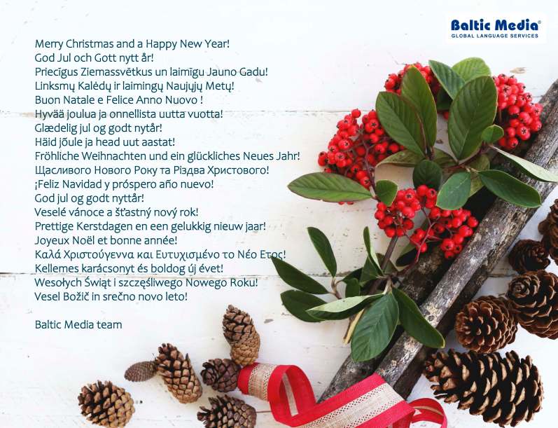 Ziemassvētku sveicieni dažādās valodās 